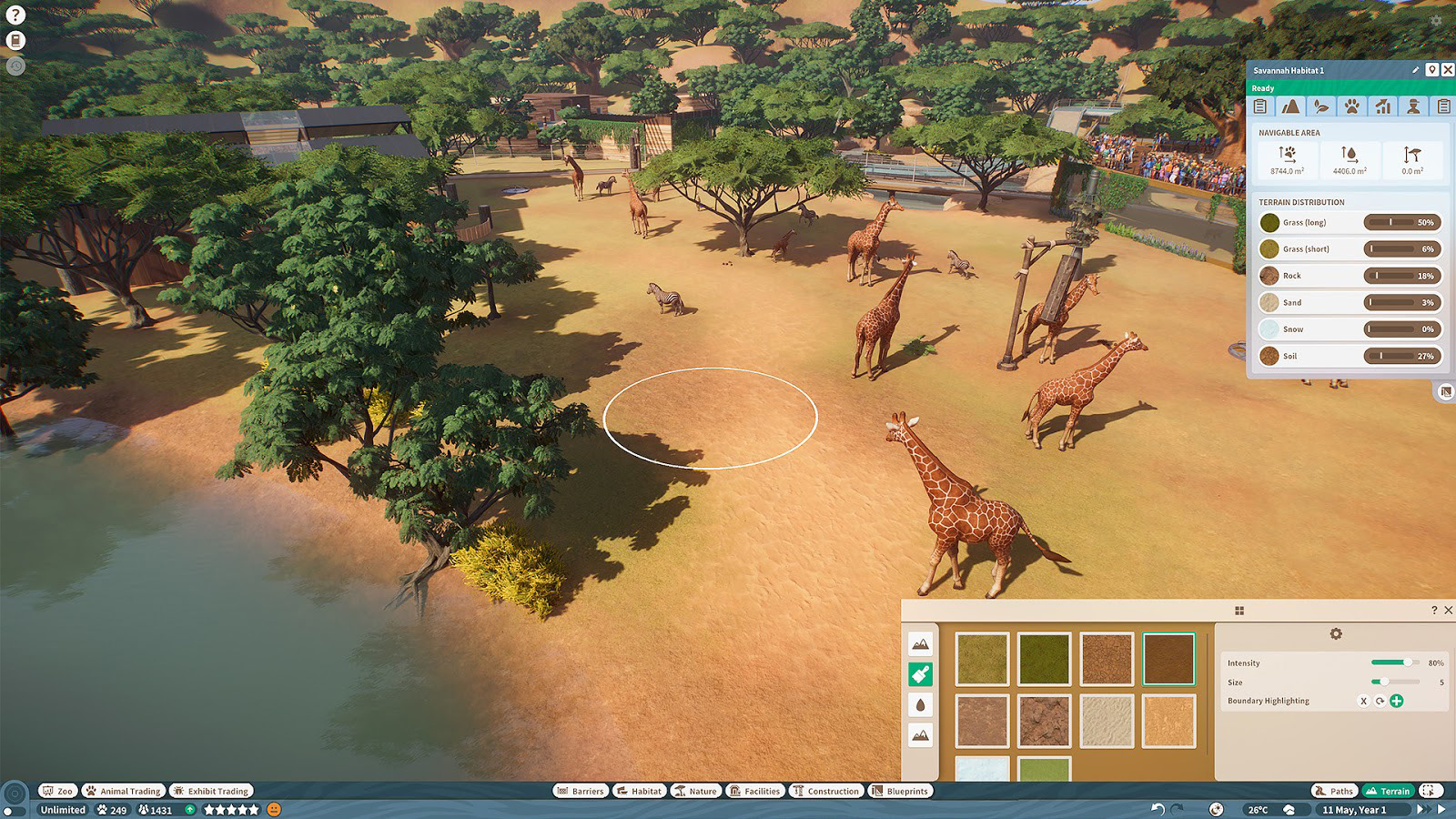 ภาพจากเกม Planet Zoo