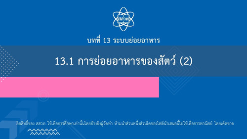 13.1 การย่อยอาหารของสัตว์ (2) พารามิเตอร์รูปภาพ 1