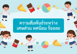 ความสัมพันธ์ระหว่างเศษส่วน ทศนิยม ร้อยละ พารามิเตอร์รูปภาพ 1